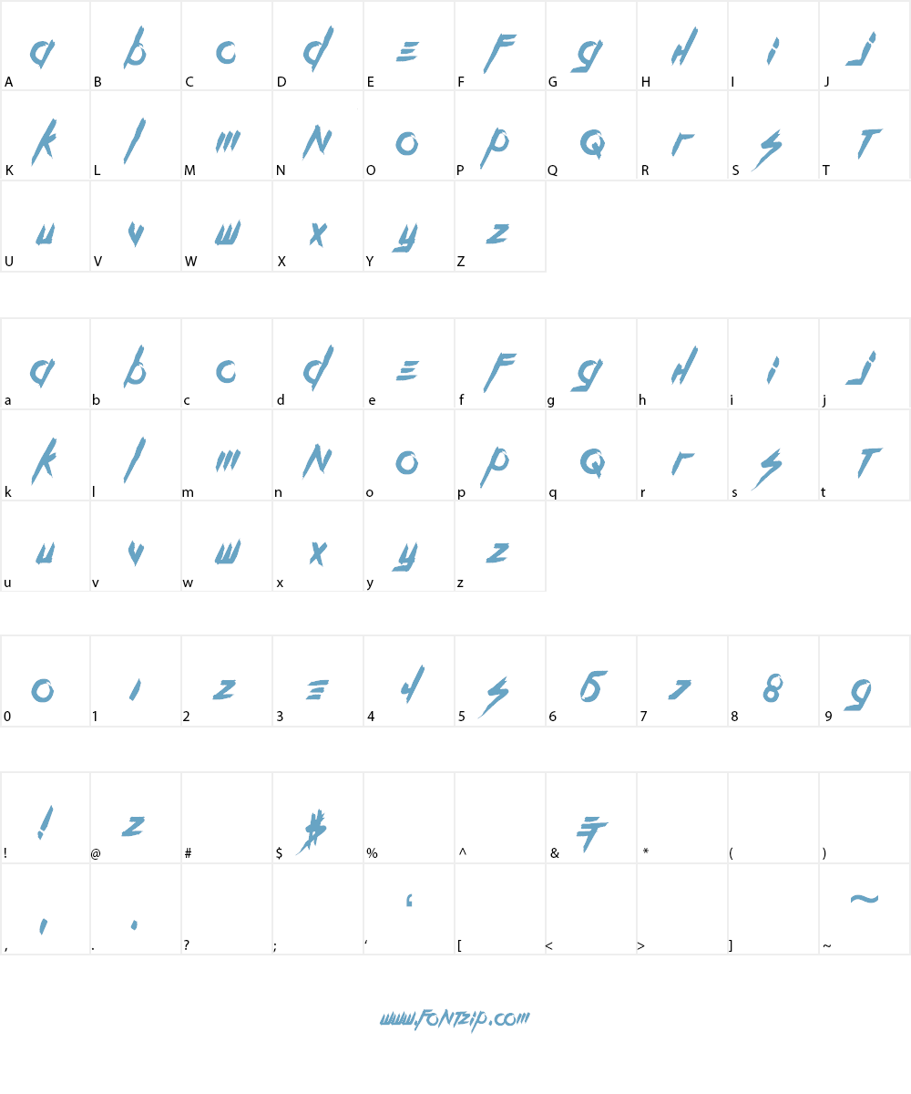 Kill The Noise Font Character